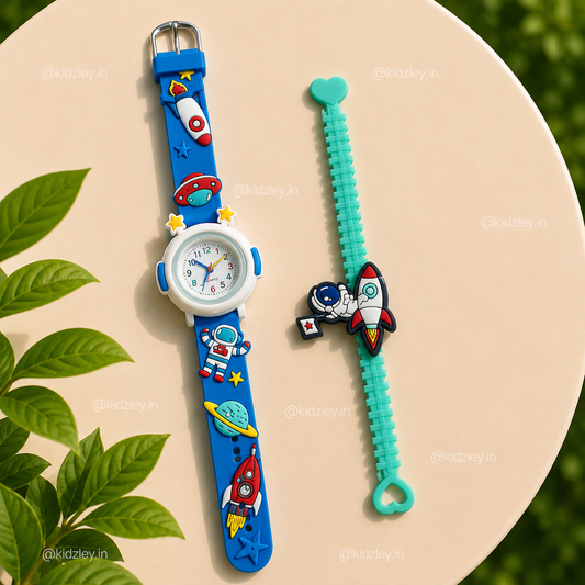 Watch With Band Set - Astronaut Theme