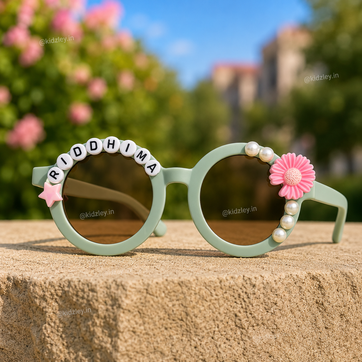 Daisy Floral Kids Personalised Sunglasses