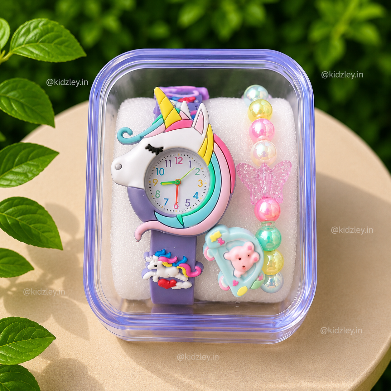 Watch with Bracelet Set - Unicorn Theme