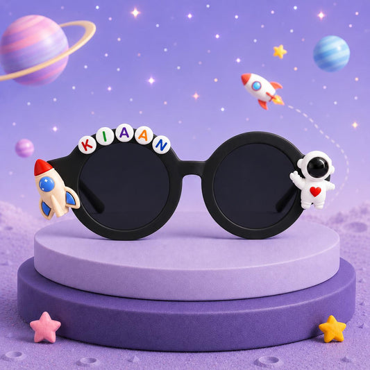 Personalised Space Themed Round Sunglasses
