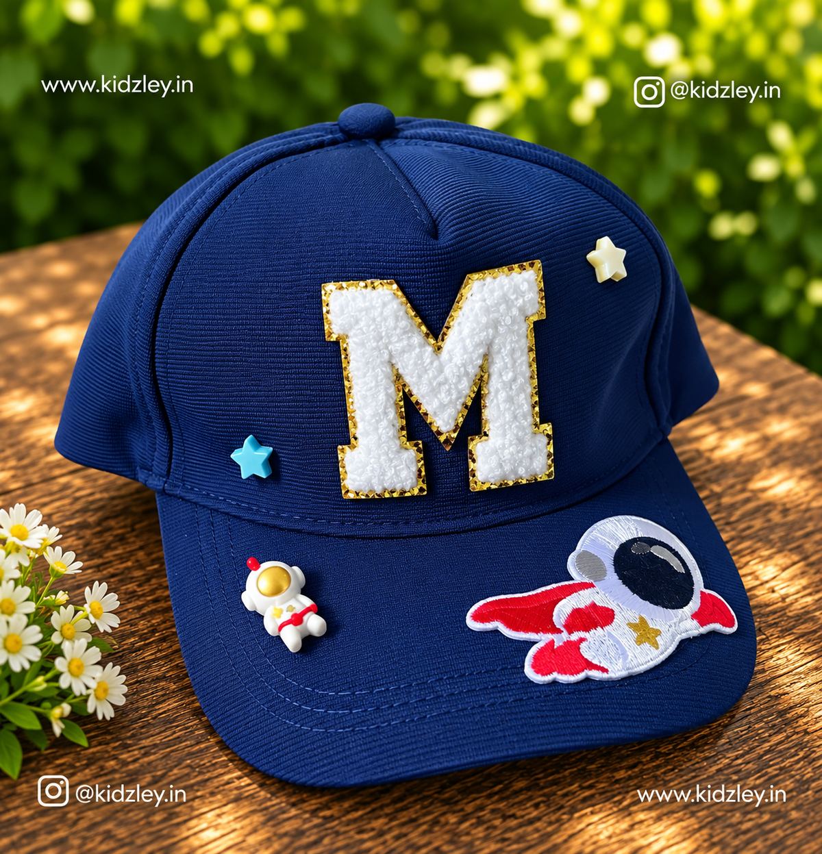 Flying Astronaut Themed Personalised Caps