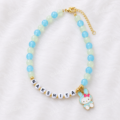 Bunny Dual Tone Name Necklaces
