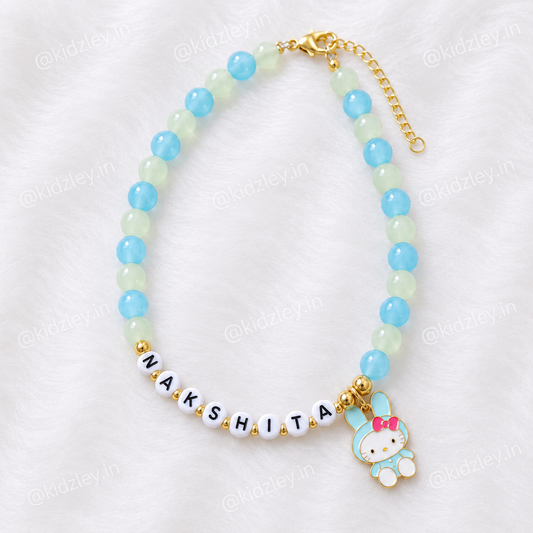 Bunny Dual Tone Name Necklaces