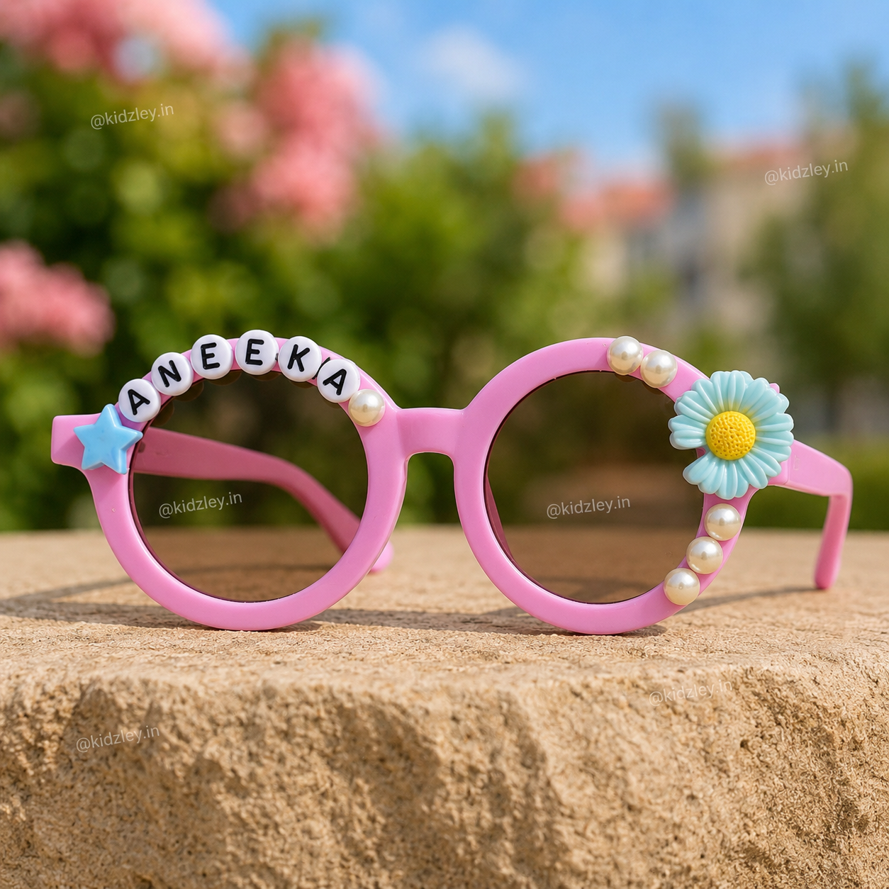 Daisy Floral Kids Personalised Sunglasses
