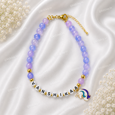 Kidzley Periwinkle Purple Name Necklaces