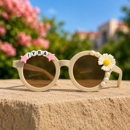 Daisy Floral Kids Personalised Sunglasses