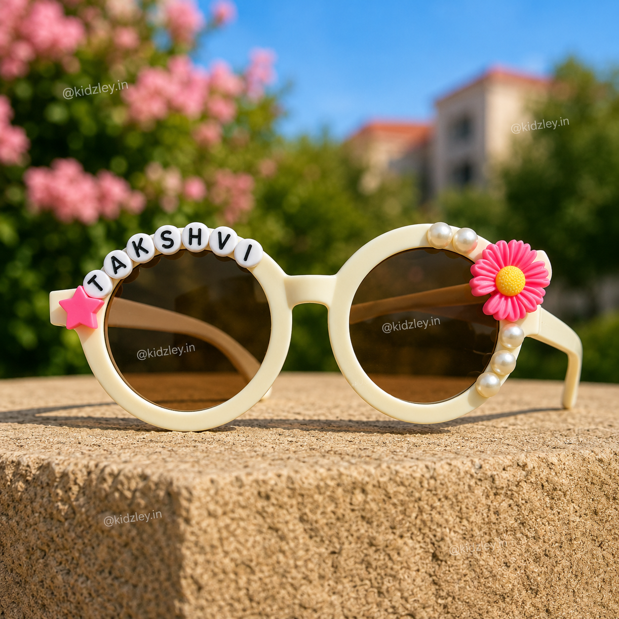 Daisy Floral Kids Personalised Sunglasses