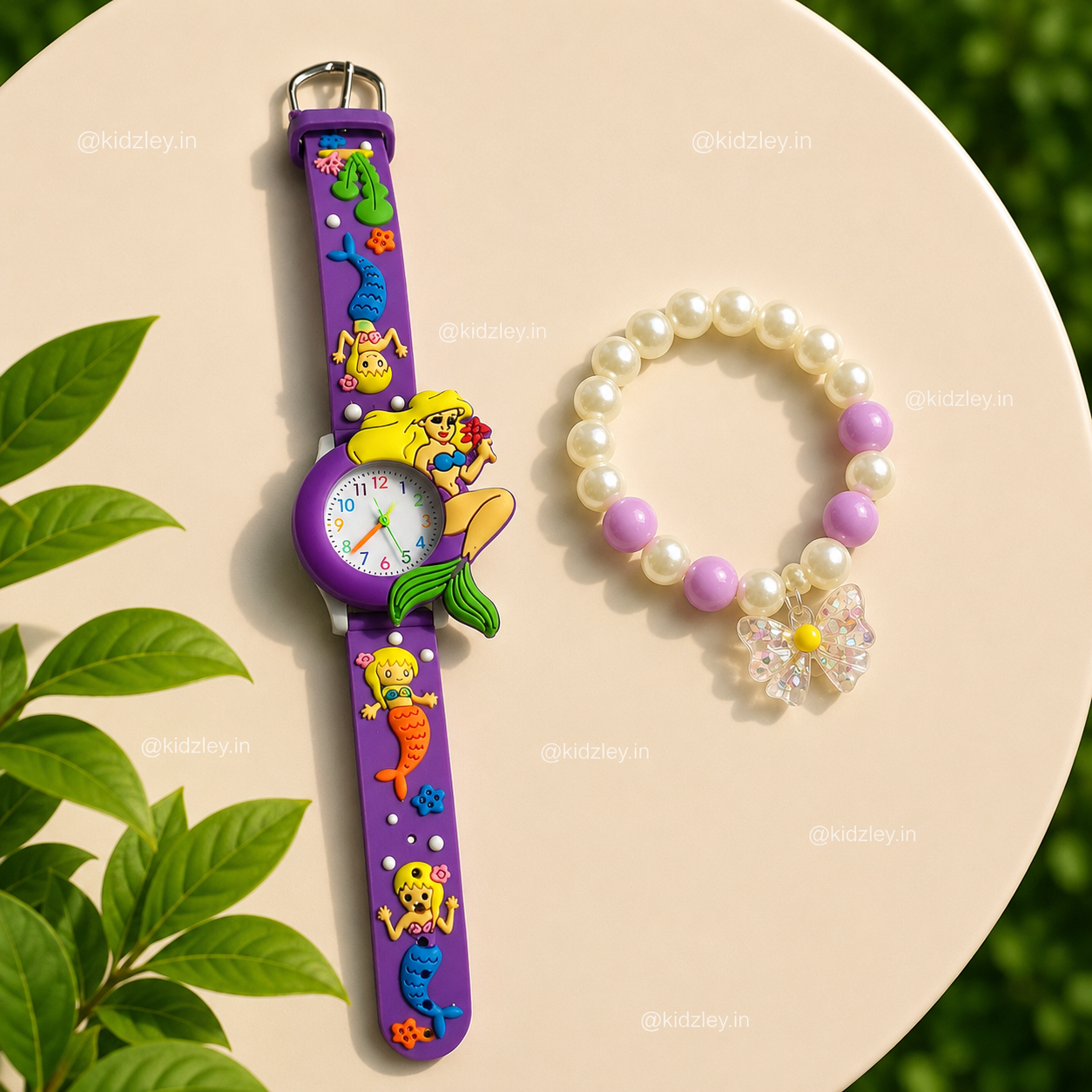 Watch with Bracelet Set - Mermaid Theme