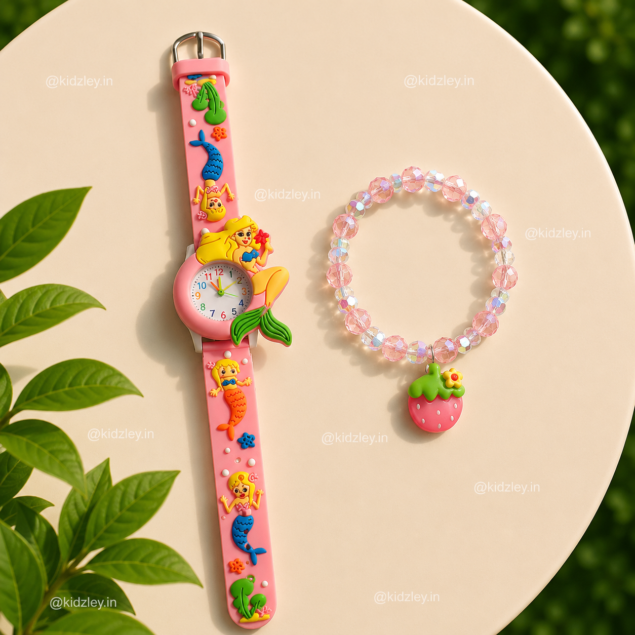 Watch with Bracelet Set - Mermaid Theme