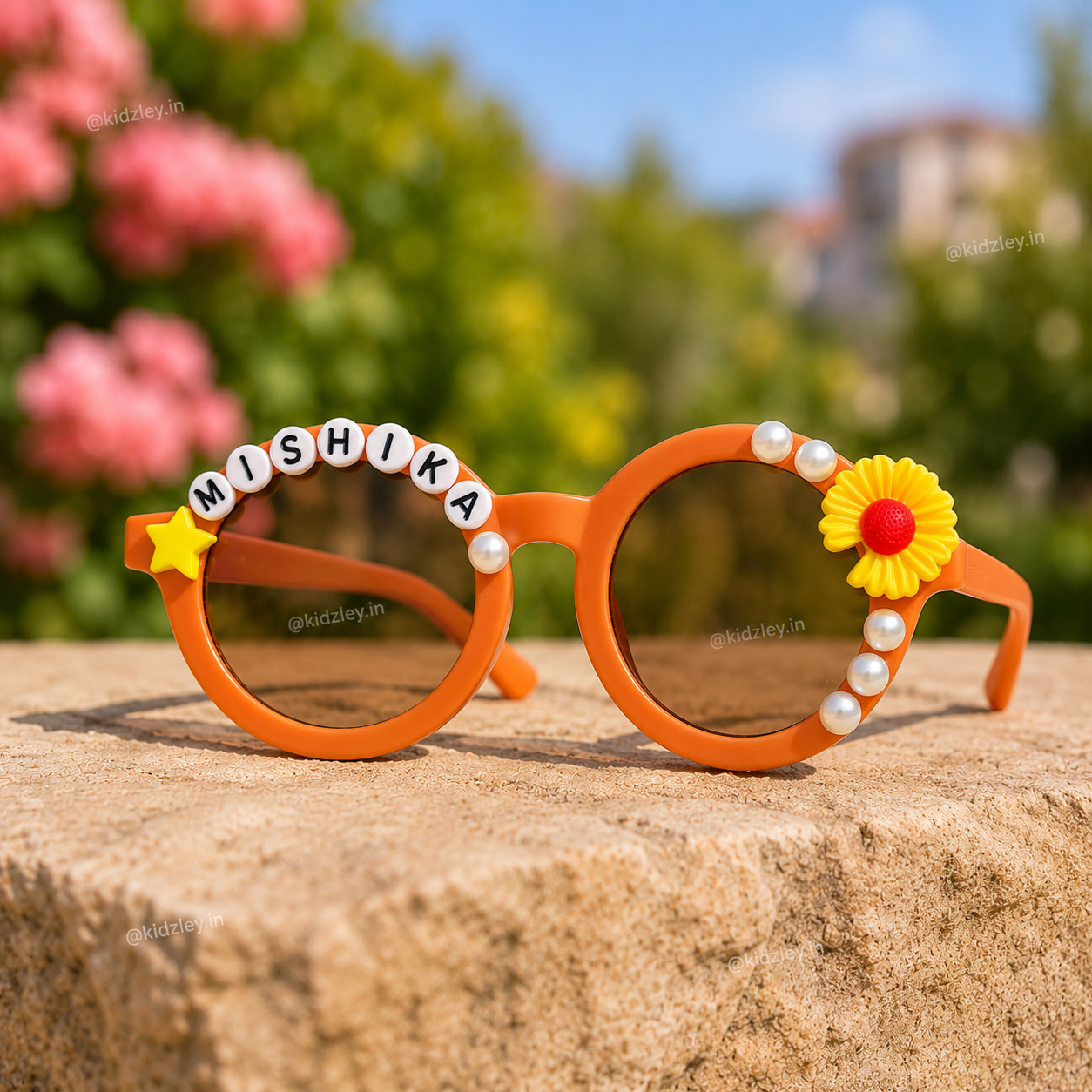 Daisy Floral Kids Personalised Sunglasses
