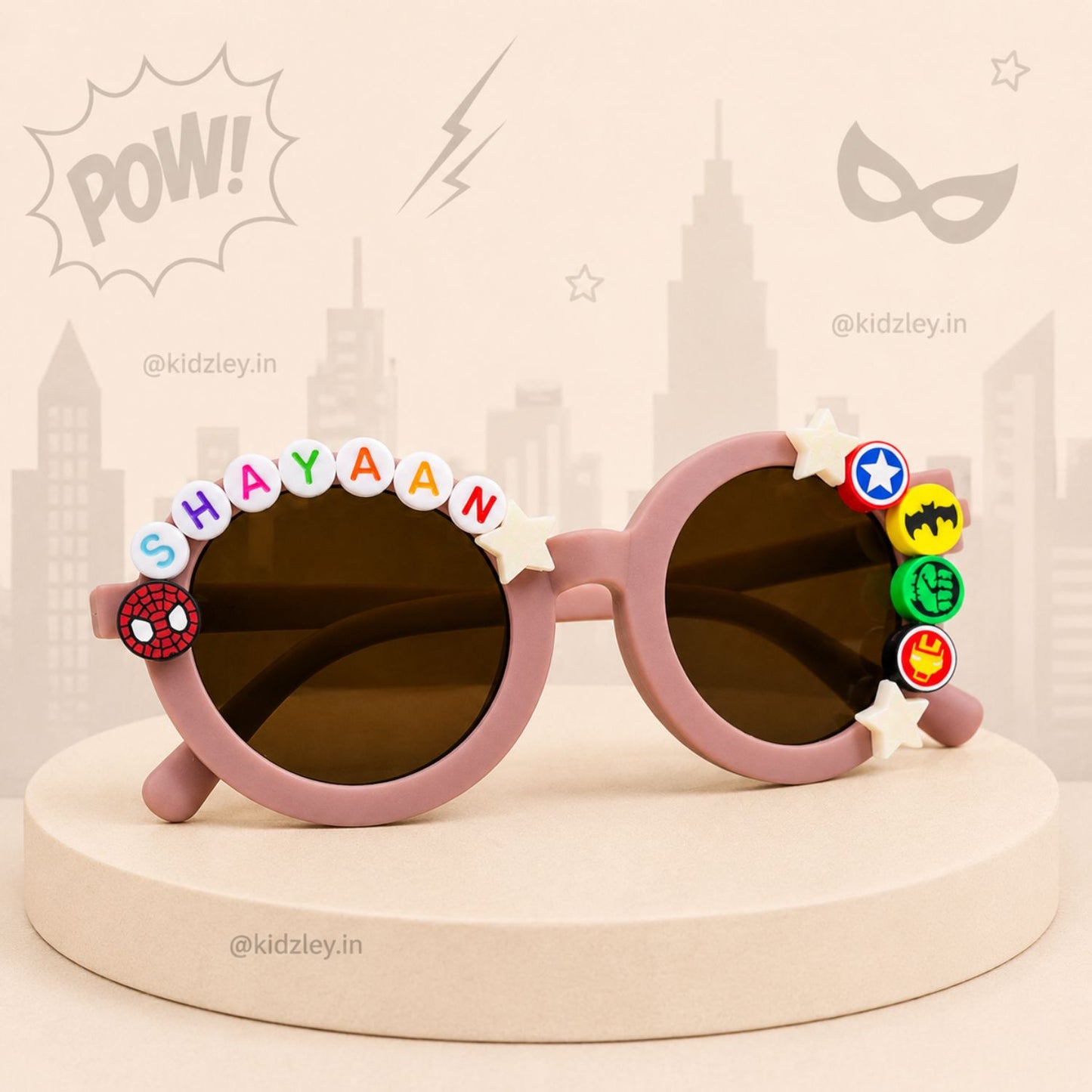 Personalised Avengers Themed Kids Sunglasses