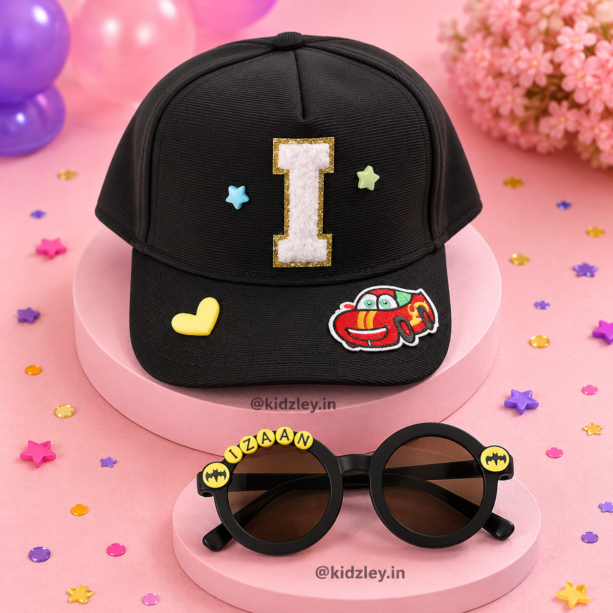 Personalised  Sunglasses And Cap Combo