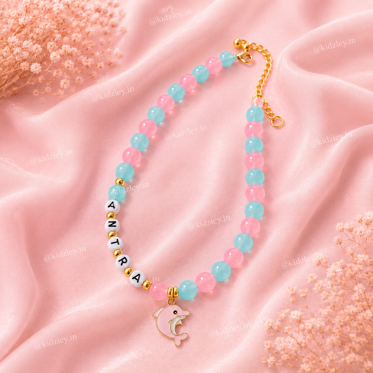 Dolphin Dual Tone Name Necklaces
