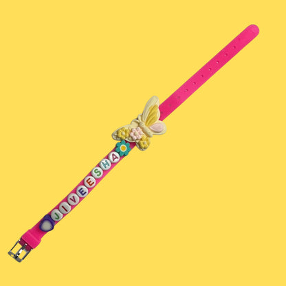 Butterfly Themed Personalised Name Rakhi Bracelet Band (1 piece)