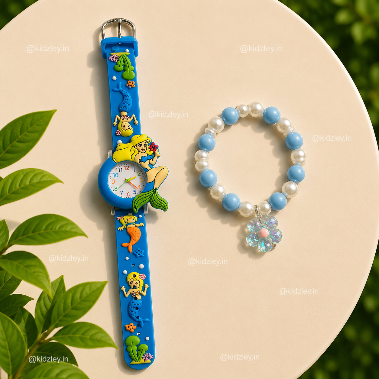 Watch with Bracelet Set - Mermaid Theme