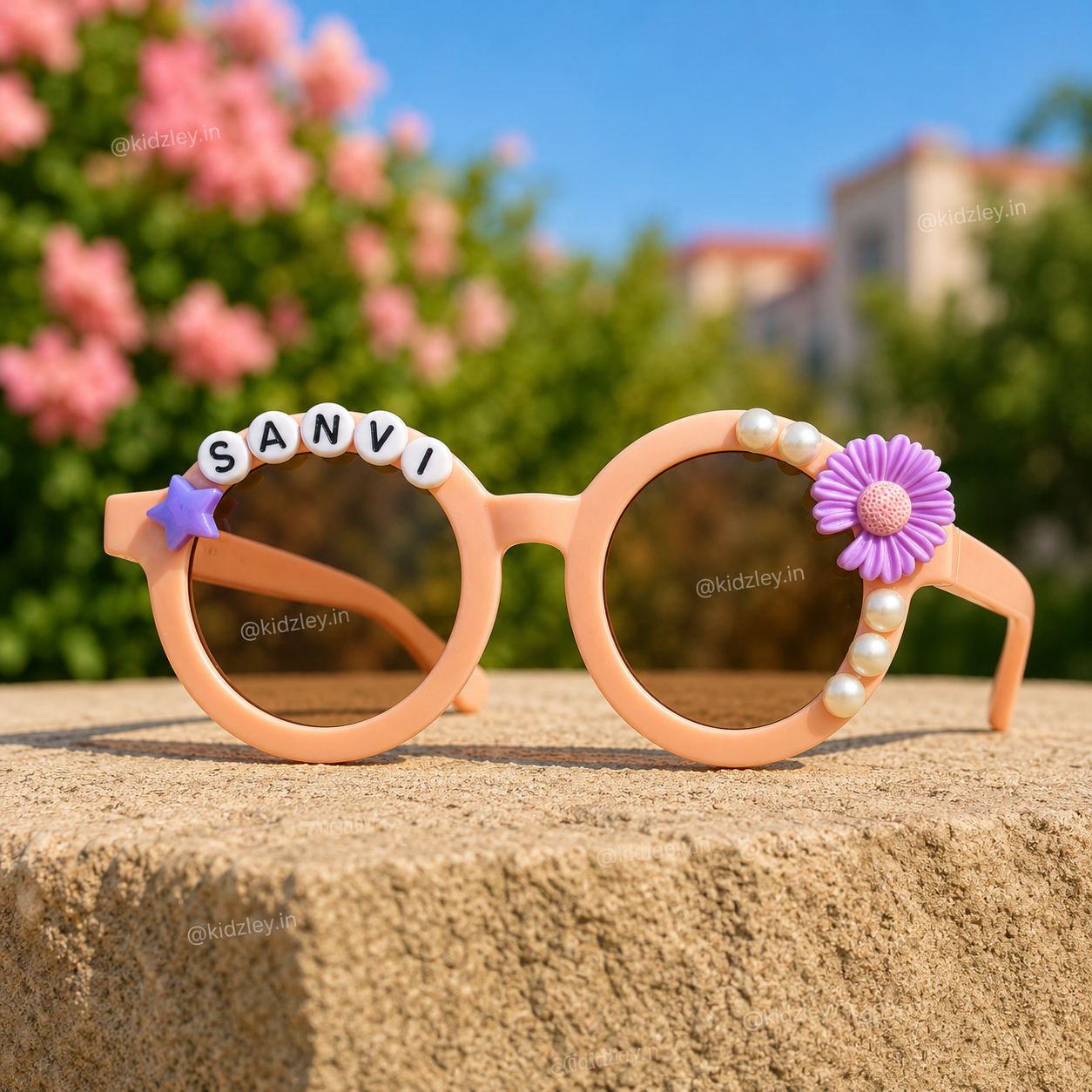 Daisy Floral Kids Personalised Sunglasses