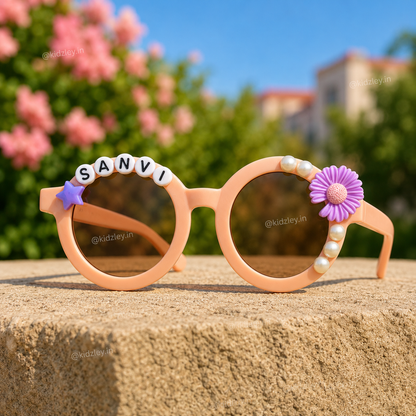 Daisy Floral Kids Personalised Sunglasses
