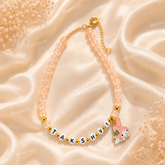 Kidzley Peach Glow Name Necklaces