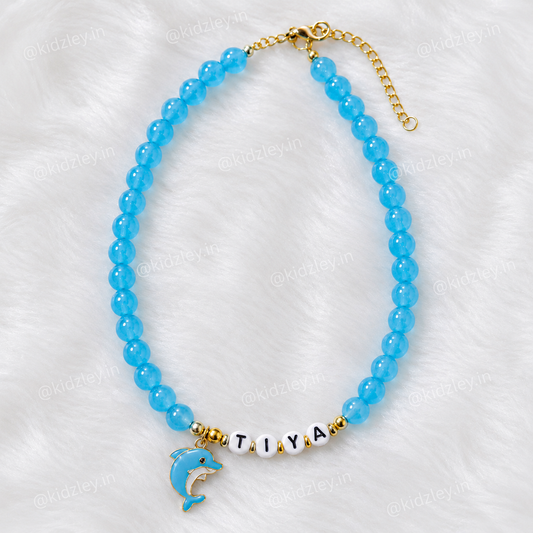 Kidzley Blue Bliss Name Necklaces