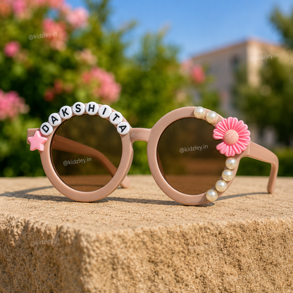 Daisy Floral Kids Personalised Sunglasses