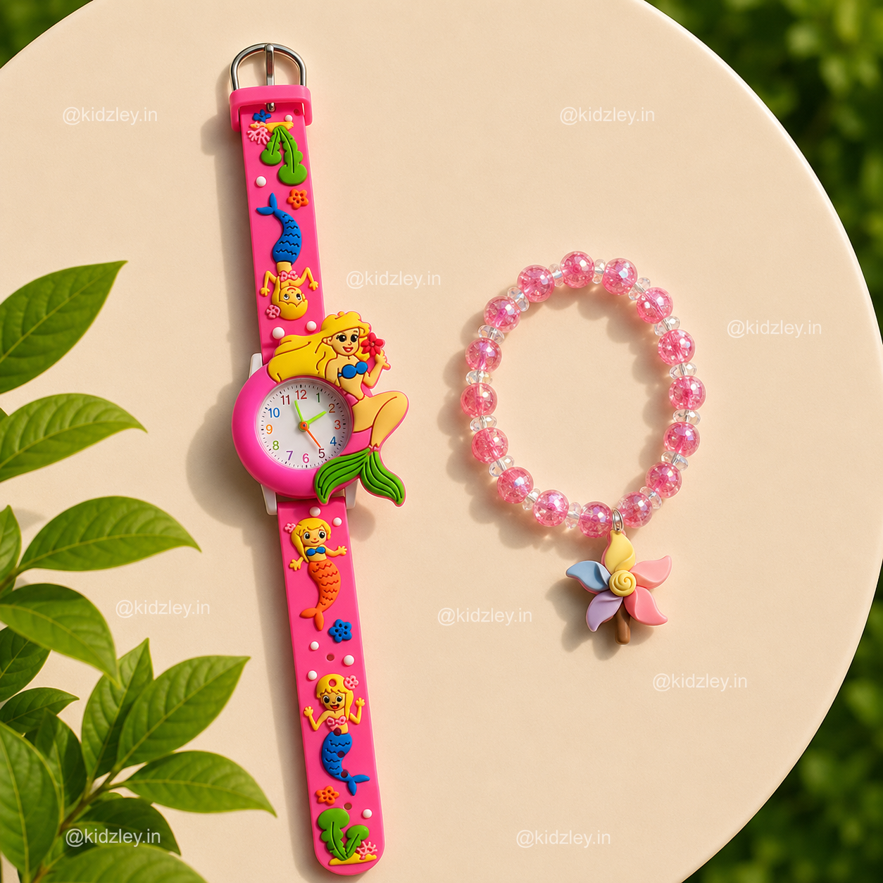 Watch with Bracelet Set - Mermaid Theme