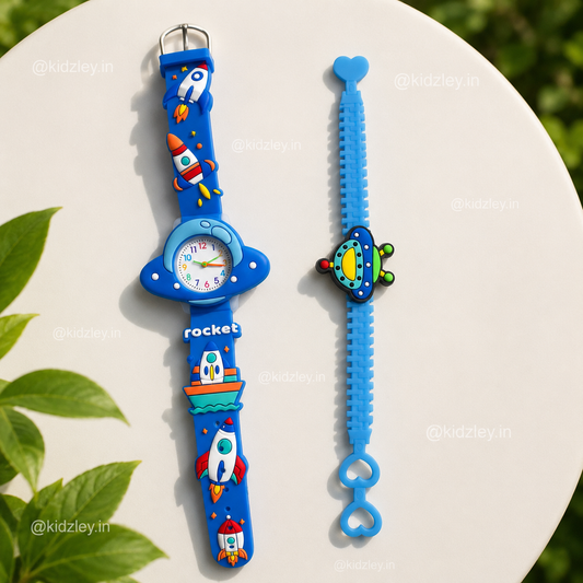 Watch With Band Set - Spaceship Theme
