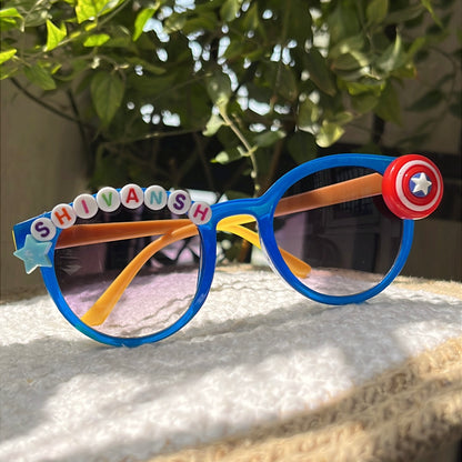 Captain America Themed Personalized Sunglasses - Dual Tone
