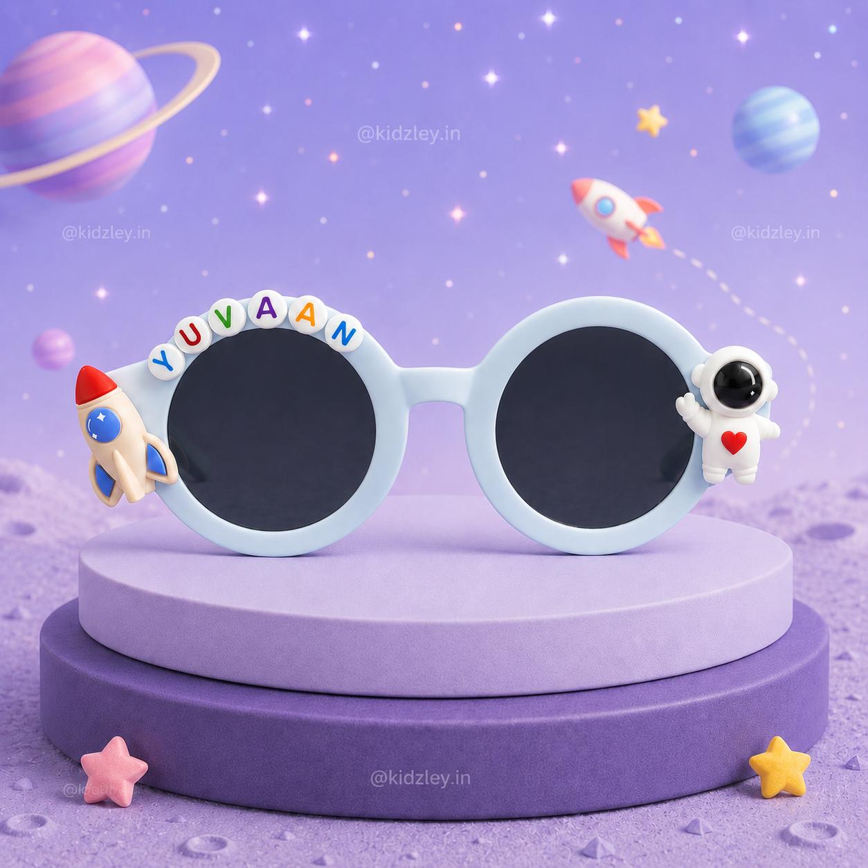 Personalised Space Themed Round Sunglasses