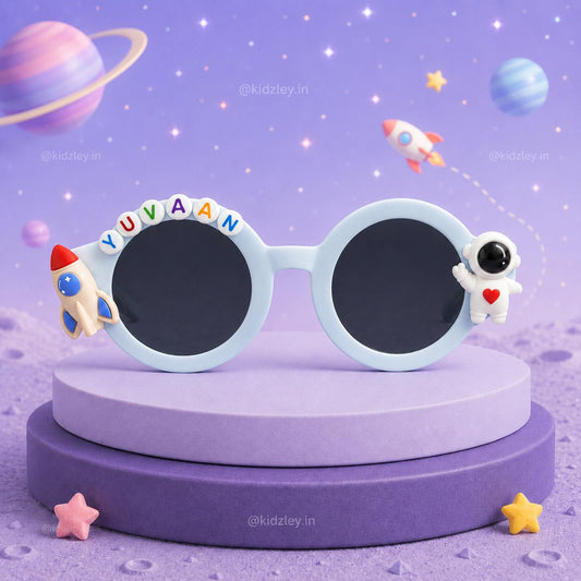 Personalised Space Themed Round Sunglasses