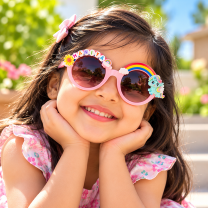 Personalised Rainbow Unicorn Sunglasses for Girls