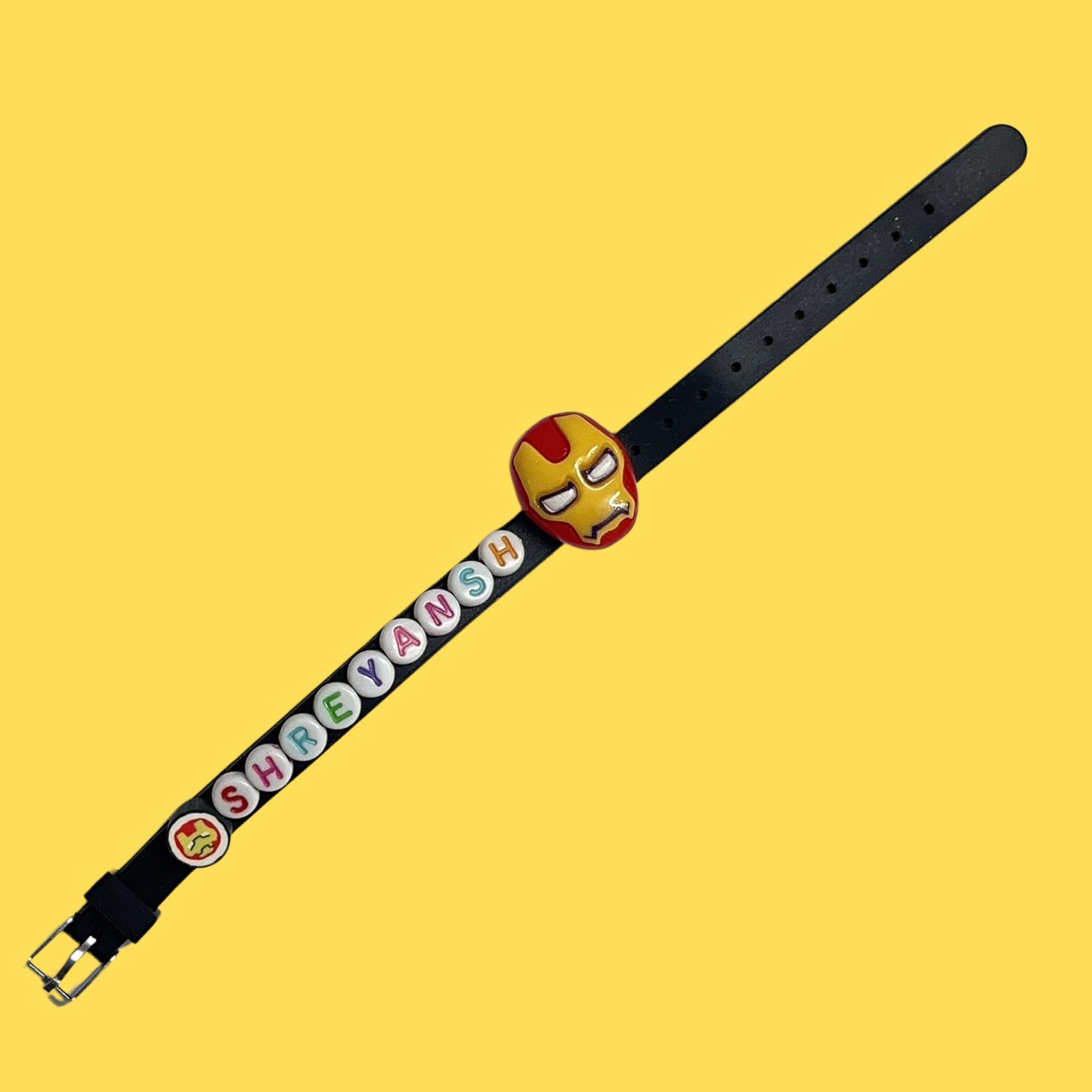 Superhero Avengers Themed Personalised Name Rakhi Bracelet Band (1 piece)