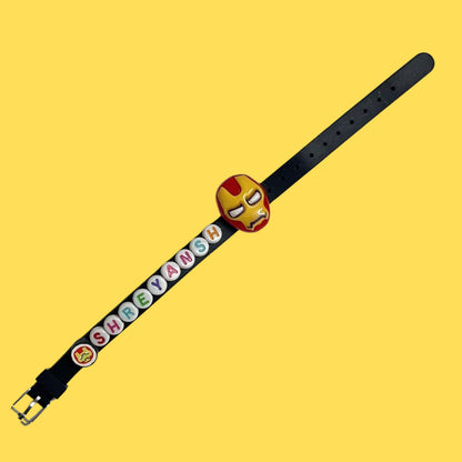 Superhero Avengers Themed Personalised Name Rakhi Bracelet Band (1 piece)