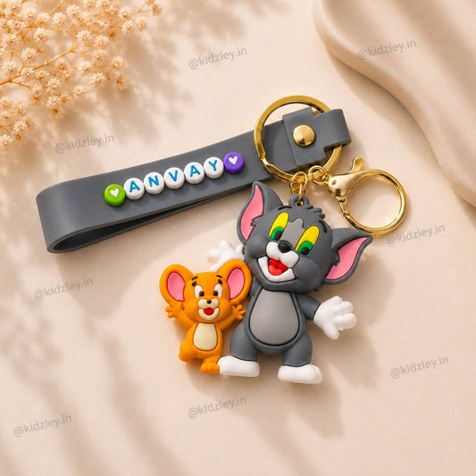 Tom & Jerry - Personalised Keychains