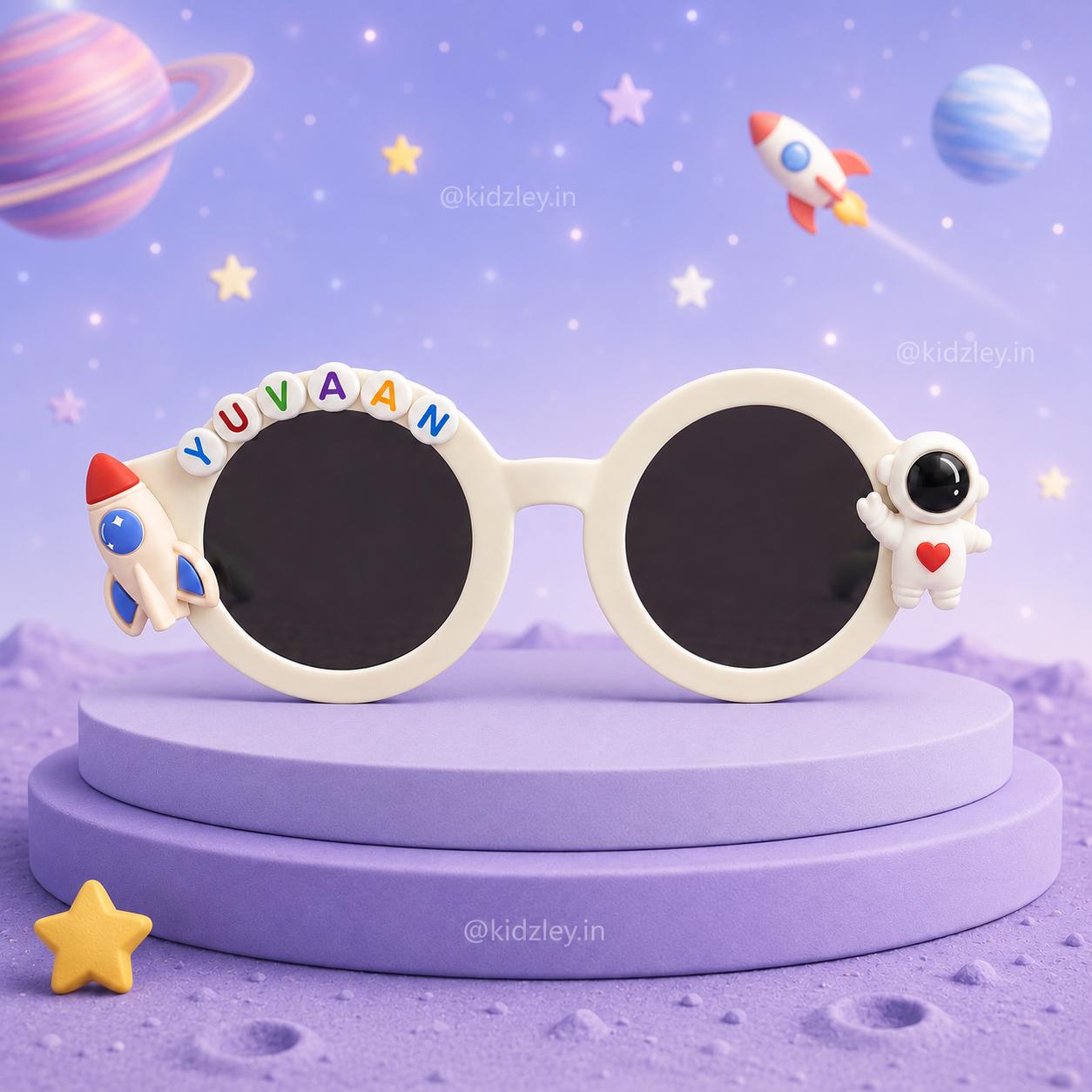 Personalised Space Themed Round Sunglasses