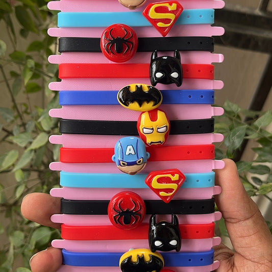Superhero Avengers Themed Personalised Name Rakhi Bracelet Band (1 piece)